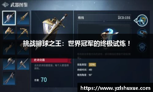 挑战排球之王：世界冠军的终极试炼 !